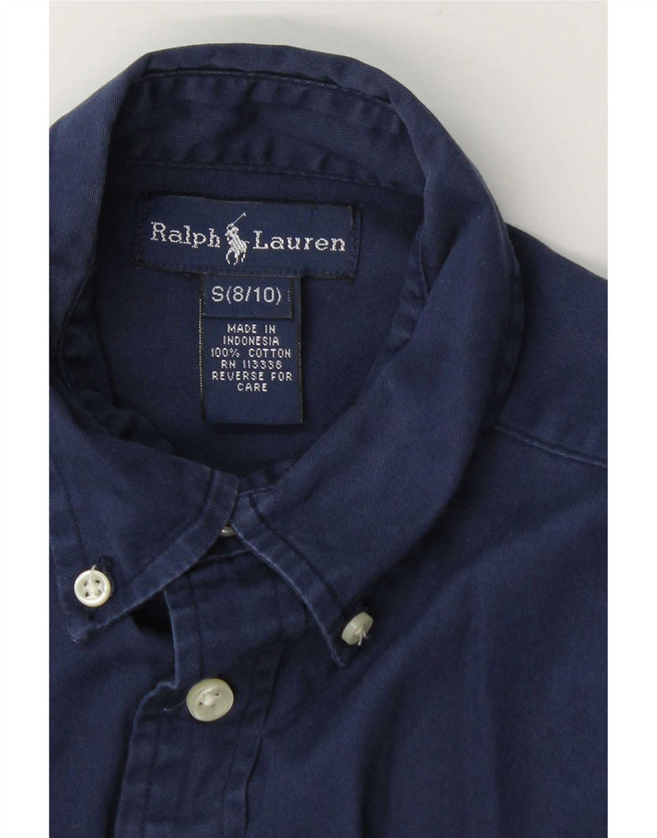 Ralph Lauren drengeskjorte 8-9 år lille marineblå bomuld