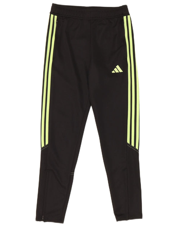 Adidas Boys Aeroready Tracksuit Trousers 11-12 Years Black Polyester