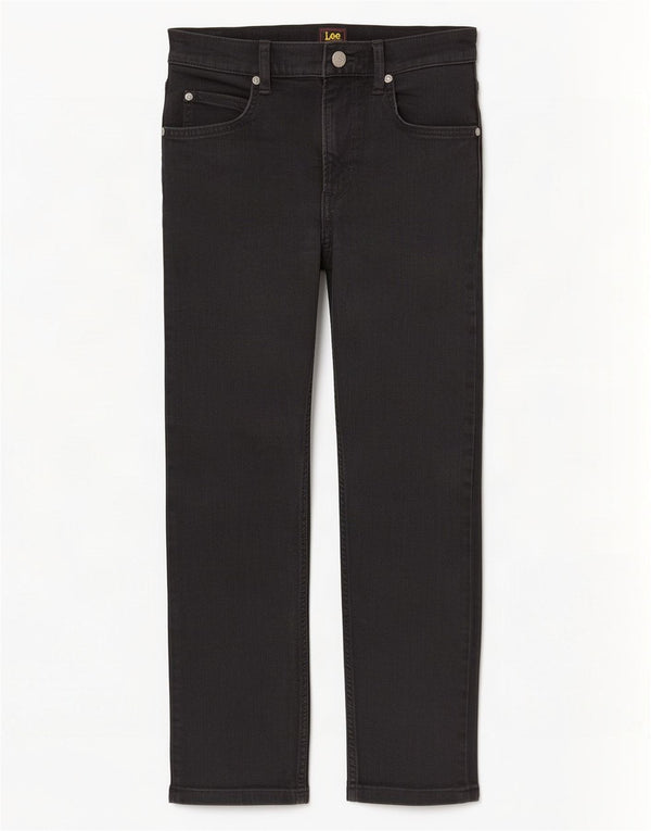 Lee Mens Rider Cropped Jeans W29 L25 sort bomuld
