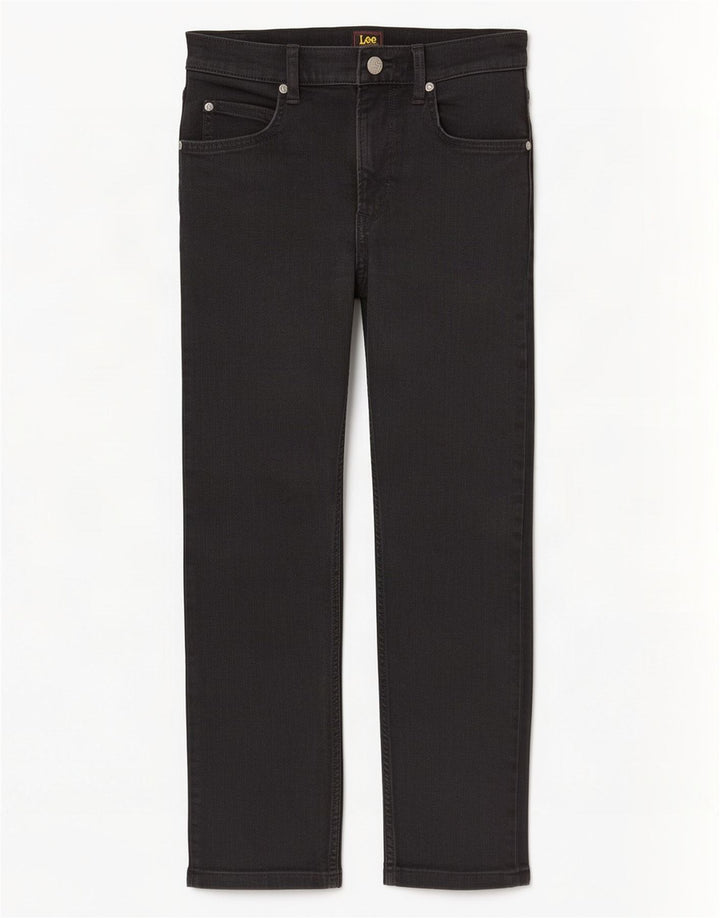 Lee Mens Rider Cropped Jeans W29 L25 sort bomuld