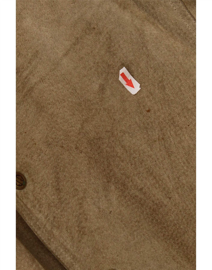 Pionier Herre ruskindsvest Medium Khaki