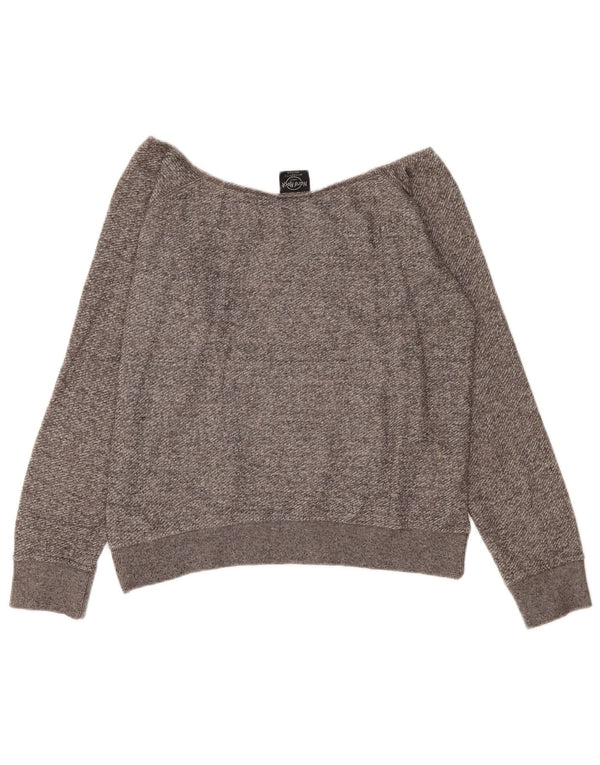 Hard Rock Cafe Dame Prag Boat Neck Jumper Sweater UK 16 Large Grå