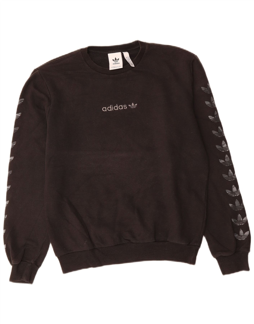 ADIDAS grafisk sweatshirt til mænd XS Sort bomuld