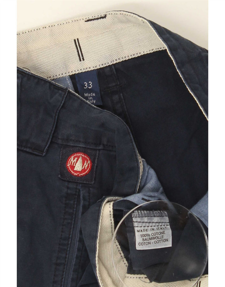 Murphy & Nye Herre Chino Shorts W33 Medium Navy Blue Bomuld