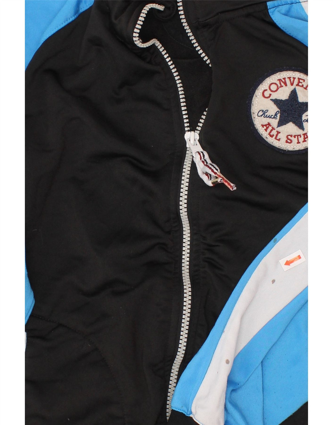 CONVERSE Træningsdragt topjakke til drenge 10-11 år Medium Sort Colourblock