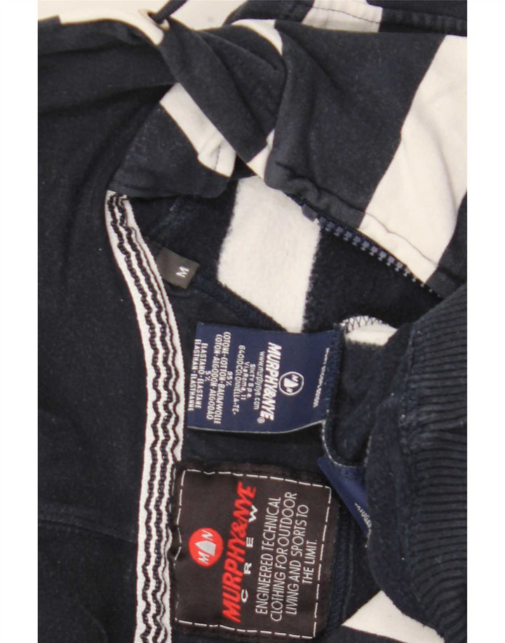 Murphy & Nye Dame Hættetrøje Sweater UK 12 Mellem marineblå stribet