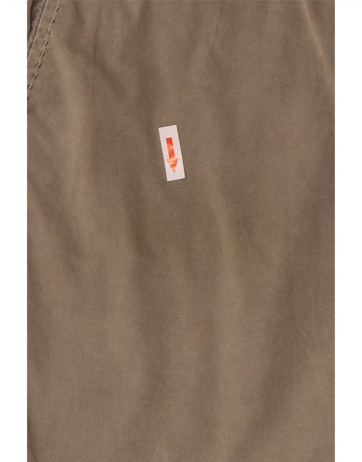 Marks & Spencer Chino Shorts til kvinder UK 12 Medium W30 Khaki Bomuld