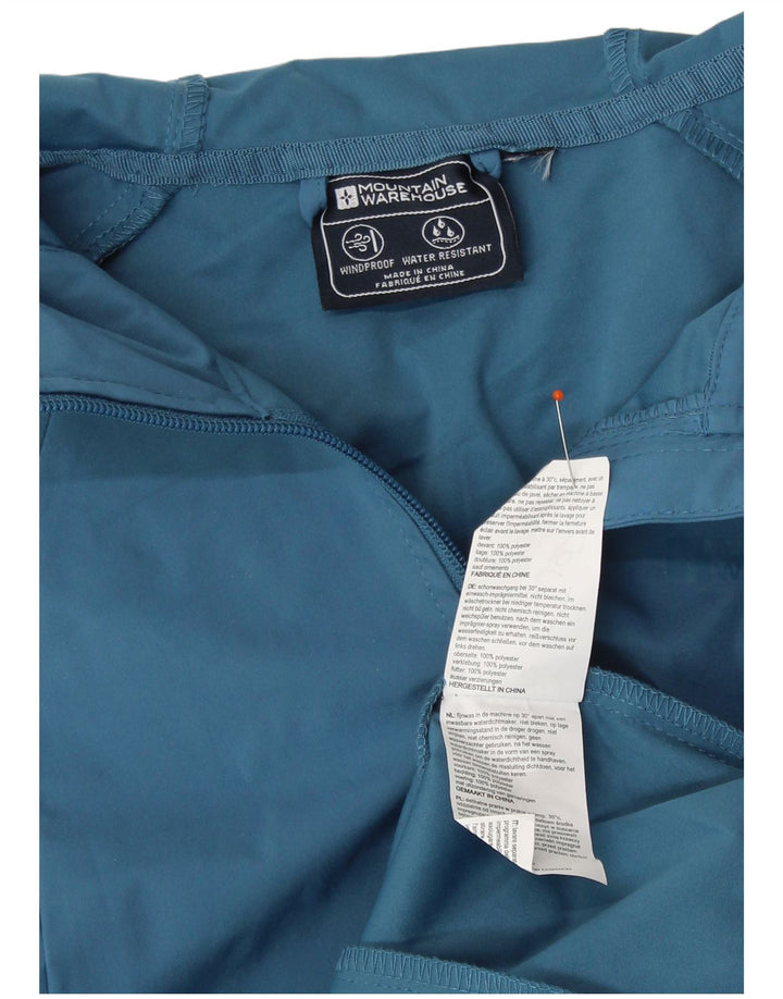 MOUNTAIN WAREHOUSE Dame Regnjakke med hætte UK 6 XS Blå Polyester