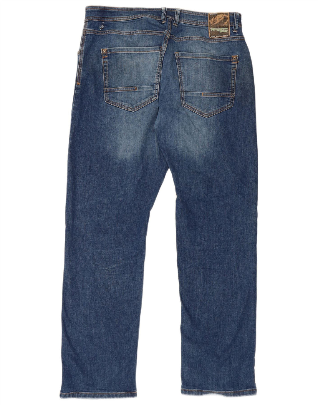 Kangaroo Poo Herre Straight Jeans W36 L32 Blå Bomuld