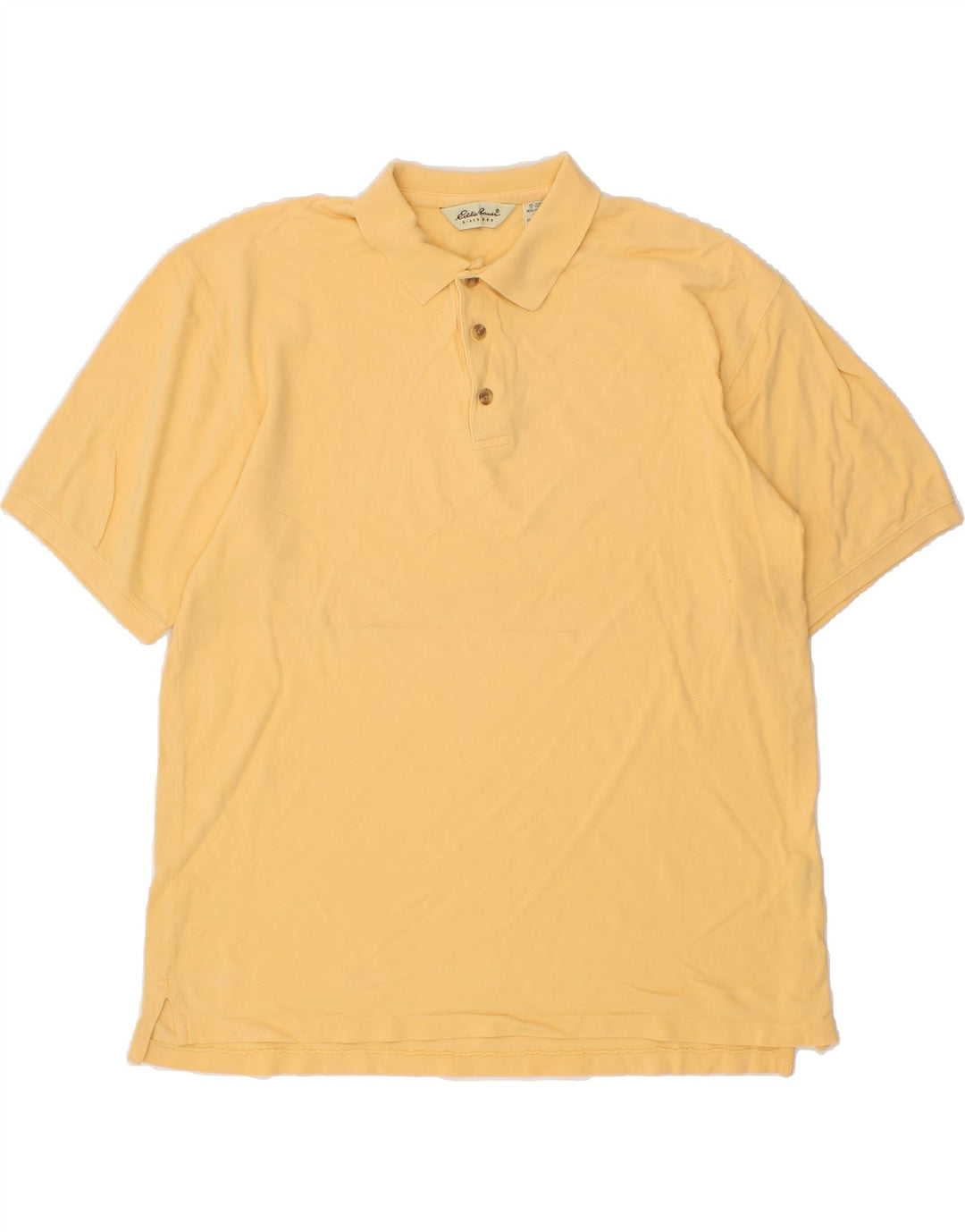 EDDIE BAUER Mens Polo Shirt Large Beige Cotton Vintage Eddie Bauer and Second-Hand Eddie Bauer from Messina Hembry 