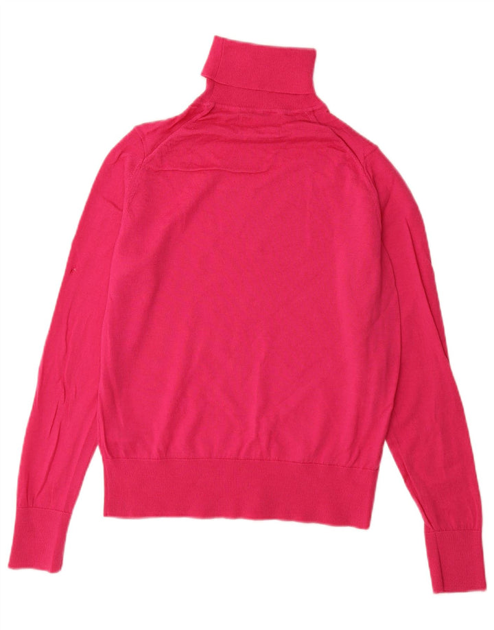 Marks & Spencer Dame Rullehals sweater UK 12 Medium Pink
