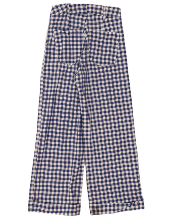 Scotch & Soda Regular Bootcut Chinobukser til kvinder W26 L26 Blue Gingham