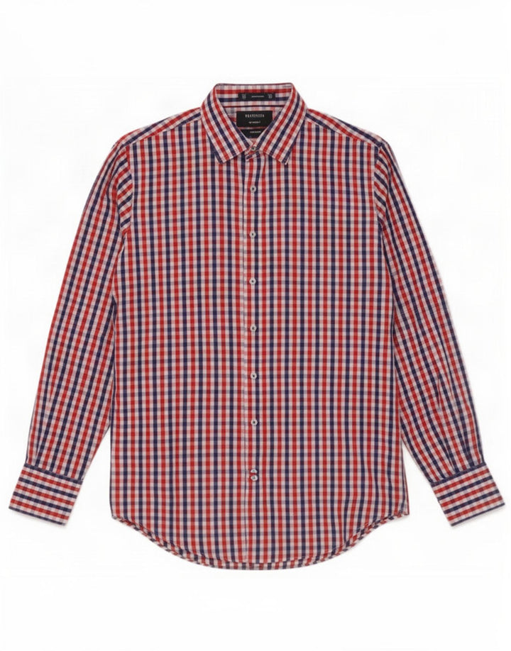 Van Heusen Herre Easy Care skjorte str. 39 Medium Multicolored Gingham Cotton