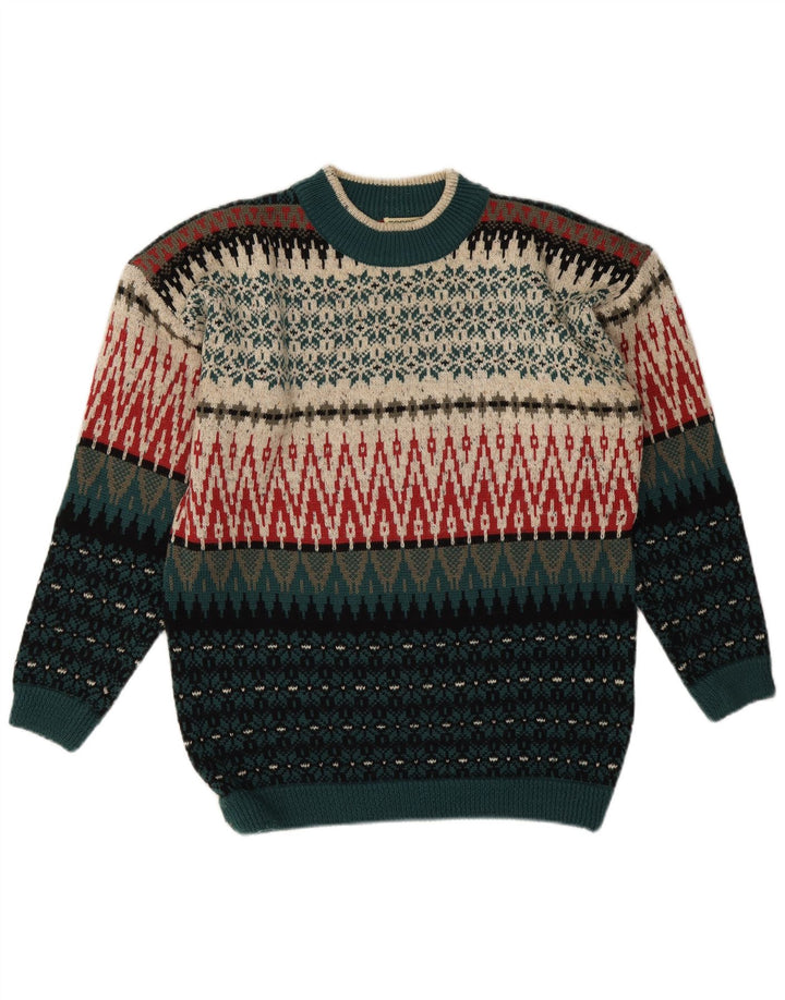 Esprit Dame sweater med rund hals EU 40 Medium Flerfarvet Fair Isle