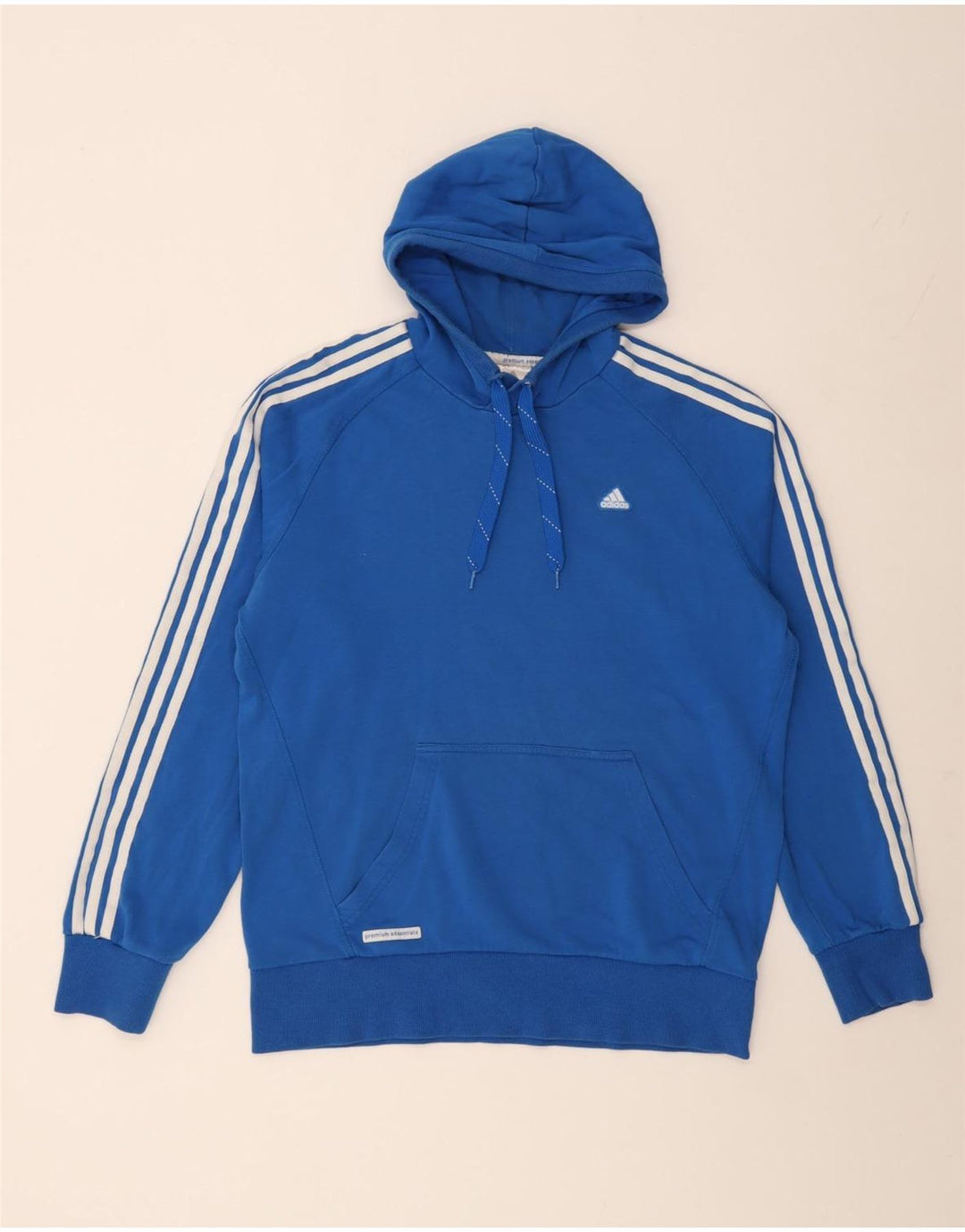 Adidas hættetrøje til mænd, stor blå bomuld