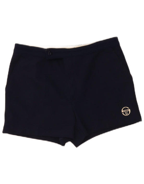 Sergio Tacchini Dame Casual Shorts IT 50 XL W34 Marineblå Polyester
