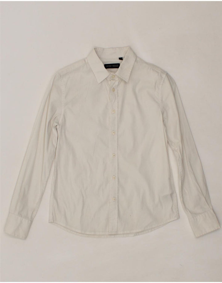 ANTONY MORATO Boys Shirt 9-10 Years White Cotton Vintage Antony Morato and Second-Hand Antony Morato from Messina Hembry 