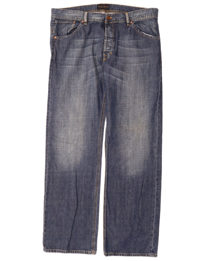 Gant Straight Jeans til mænd W36 L34 Blå