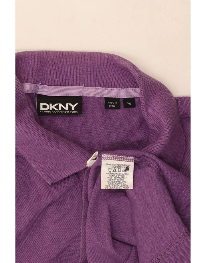 Dkny Herre Polo Shirt Medium Lilla Bomuld