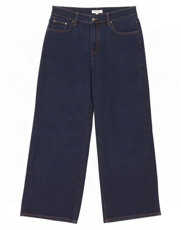 Marks & Spencer Dame Jeans med brede ben UK 16 Large W34 L28 Navy Blue