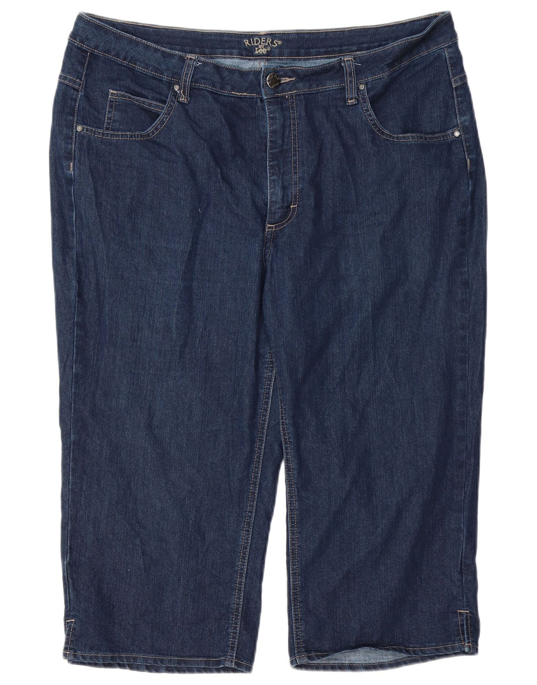 LEE Dame Riders Capri Jeans W38 L19 Marineblå