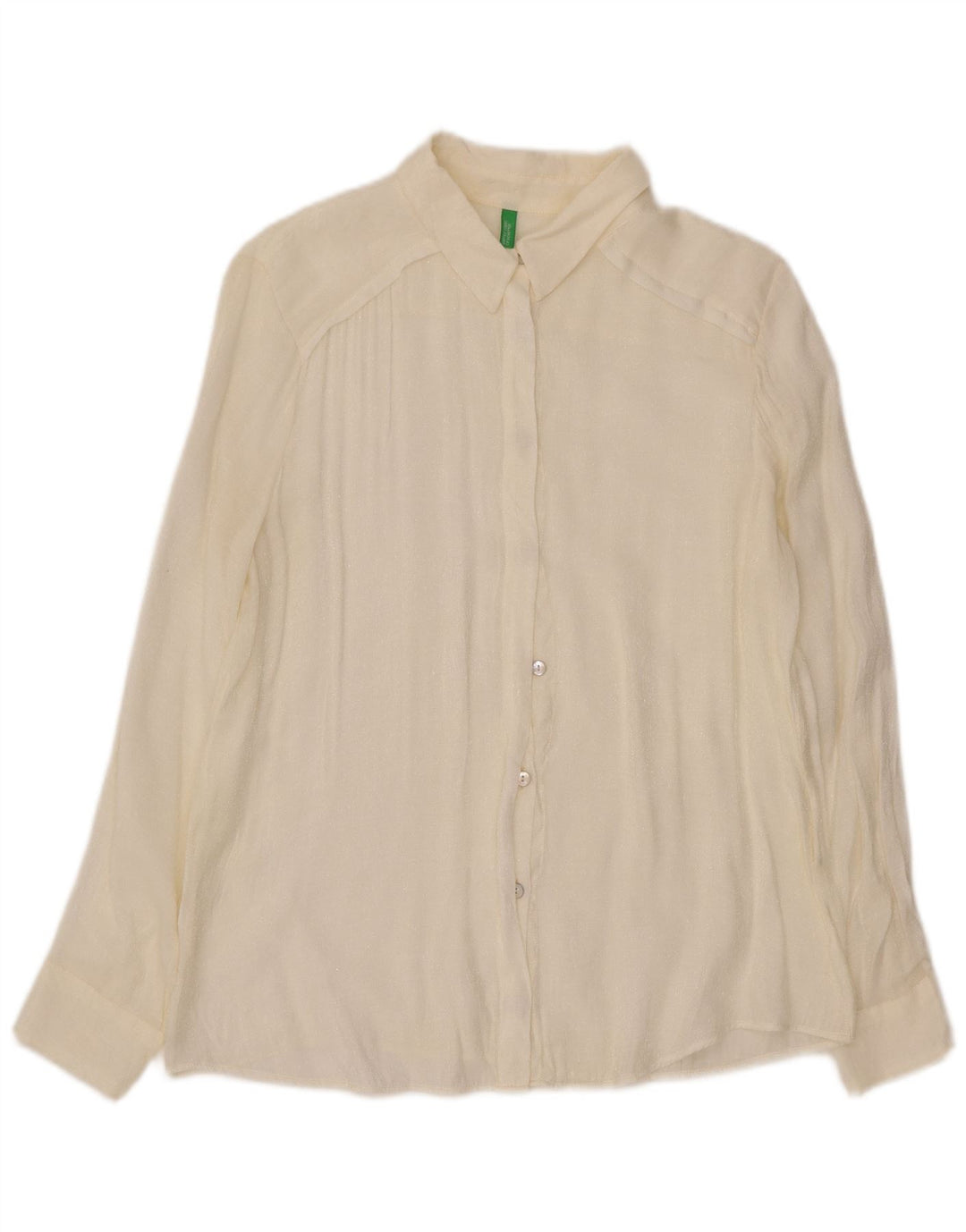 Benetton Dameskjorte UK 18 XL Hvid