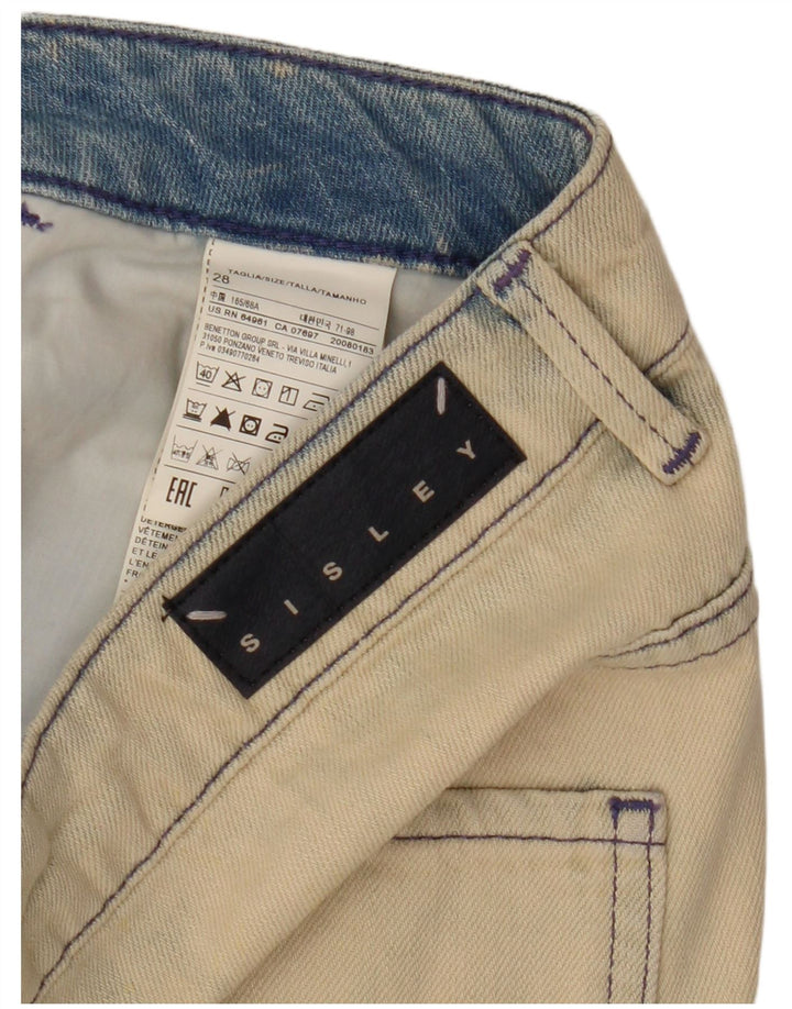 Sisley Dame denim Shorts W28 Medium Beige Bomuld