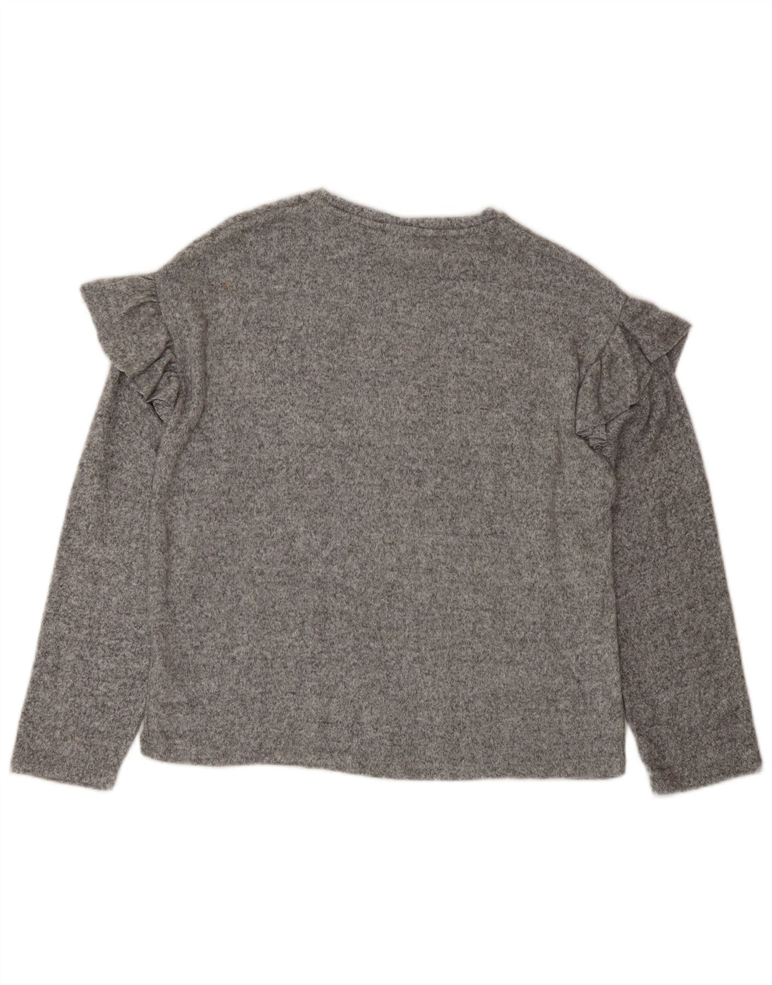 Zara Girl Top Langærmet 13-14 år Grå Flecked Polyester
