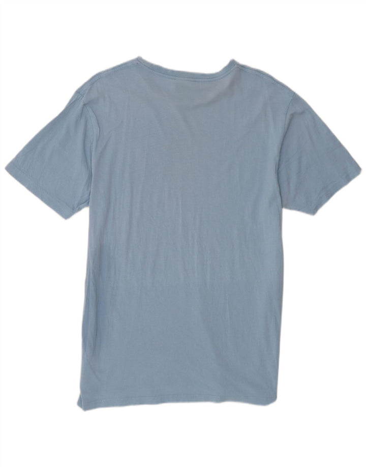 Ellesse Herre Grafisk T-Shirt Top XL Blå Bomuld