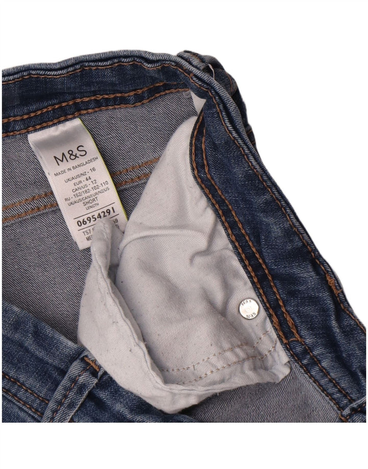 Marks & Spencer Dame Bootcut Jeans W32 L26 Blå Bomuld