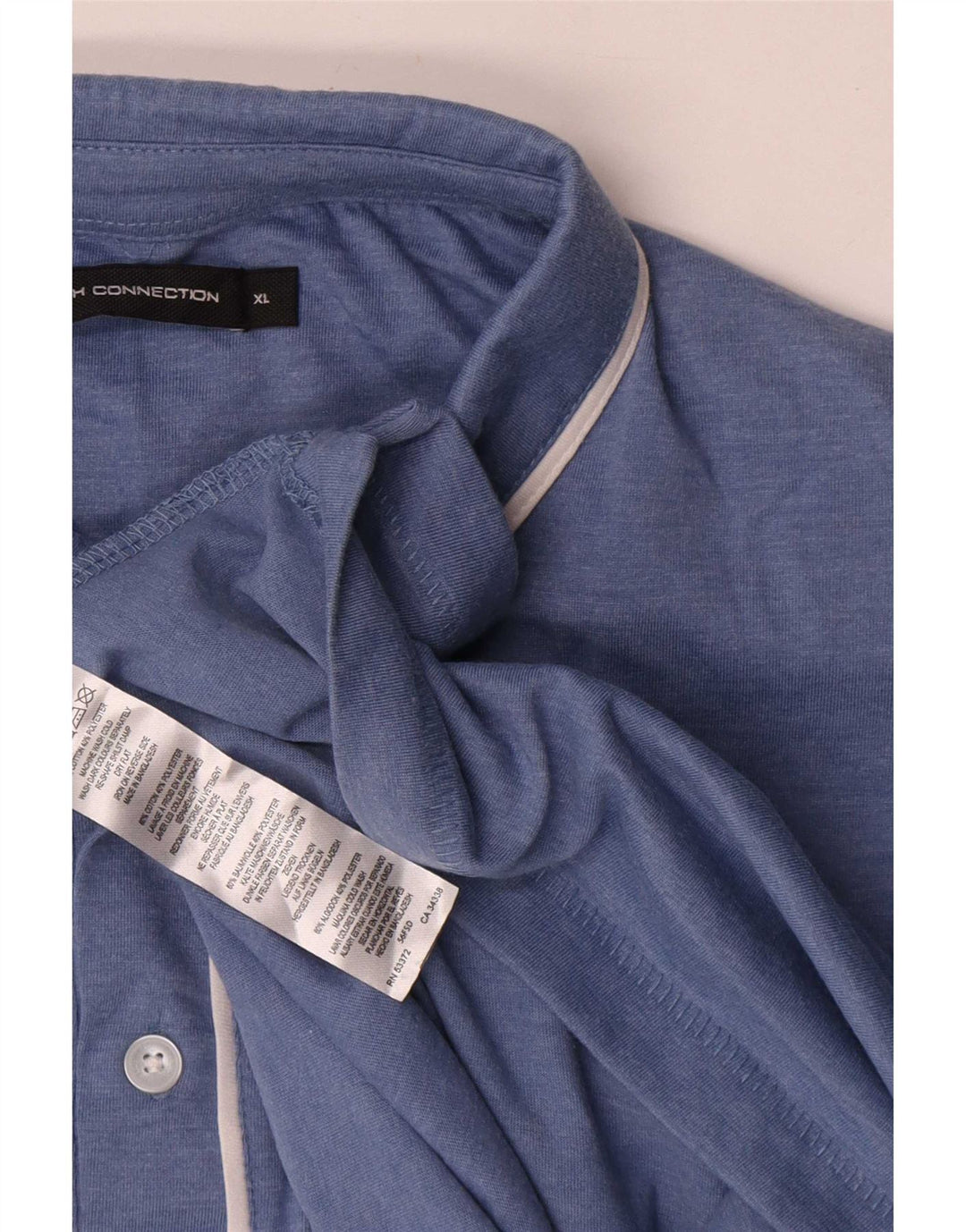 French Connection Herre poloshirt XL blå bomuld