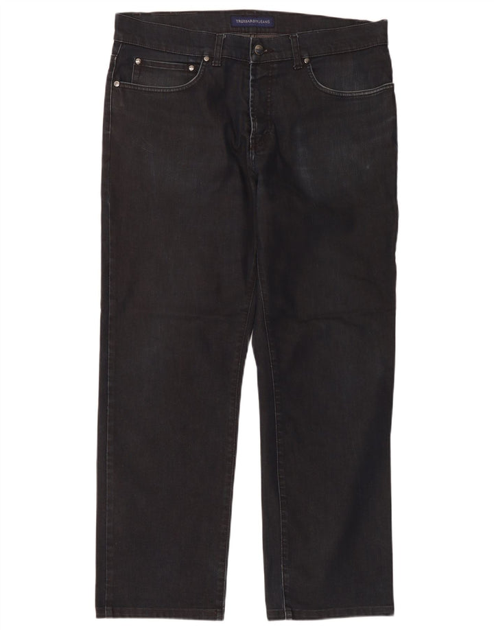 Trussardi Straight Jeans til mænd W38 L29 Marineblå Bomuld