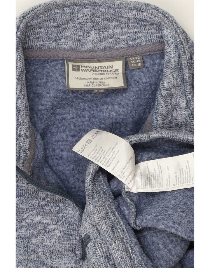 Mountain Warehouse Dame træningsdragt Topjakke UK 20 2XL Blå Flecked