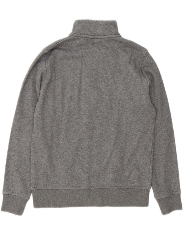 Gant Boys Zip Neck Sweatshirt Jumper 13-14 år Grå Bomuld