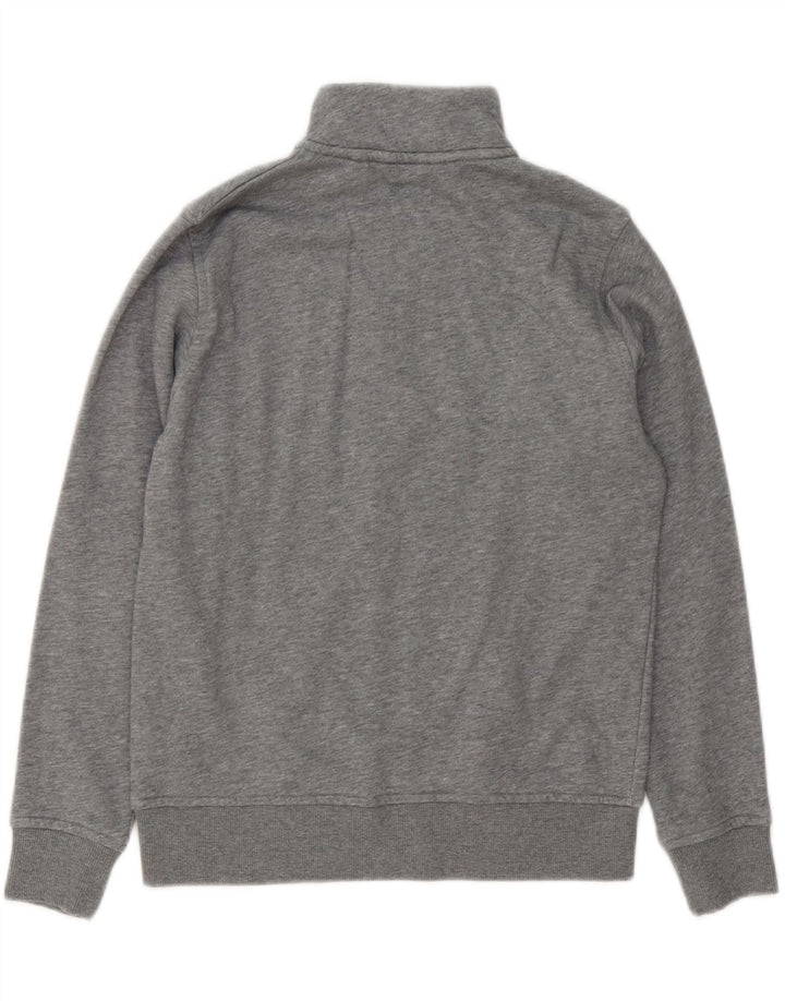 Gant Boys Zip Neck Sweatshirt Jumper 13-14 år Grå Bomuld