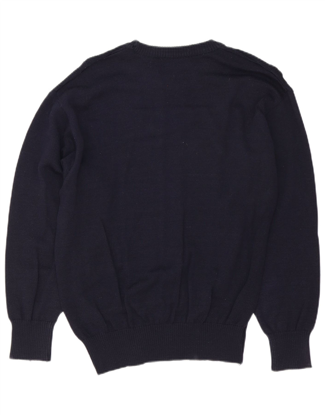 Breidhof Herre Crew Neck Jumper Sweater IT 50 Medium Navy Blue New Wool