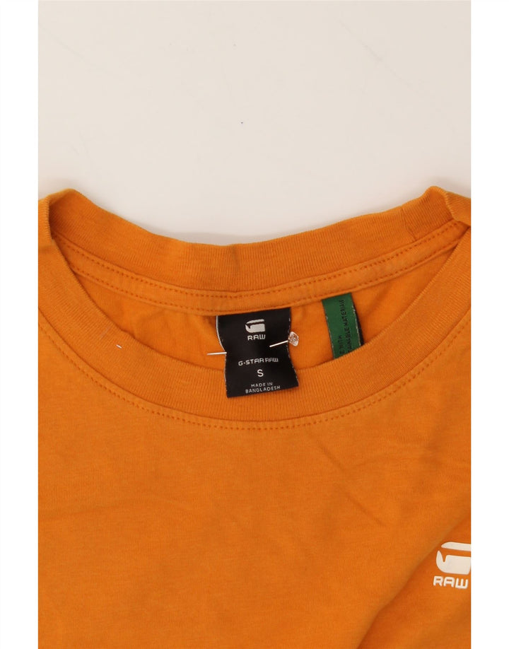 G-STAR Mens T-Shirt Top Small Orange Cotton Vintage G-Star and Second-Hand G-Star from Messina Hembry 