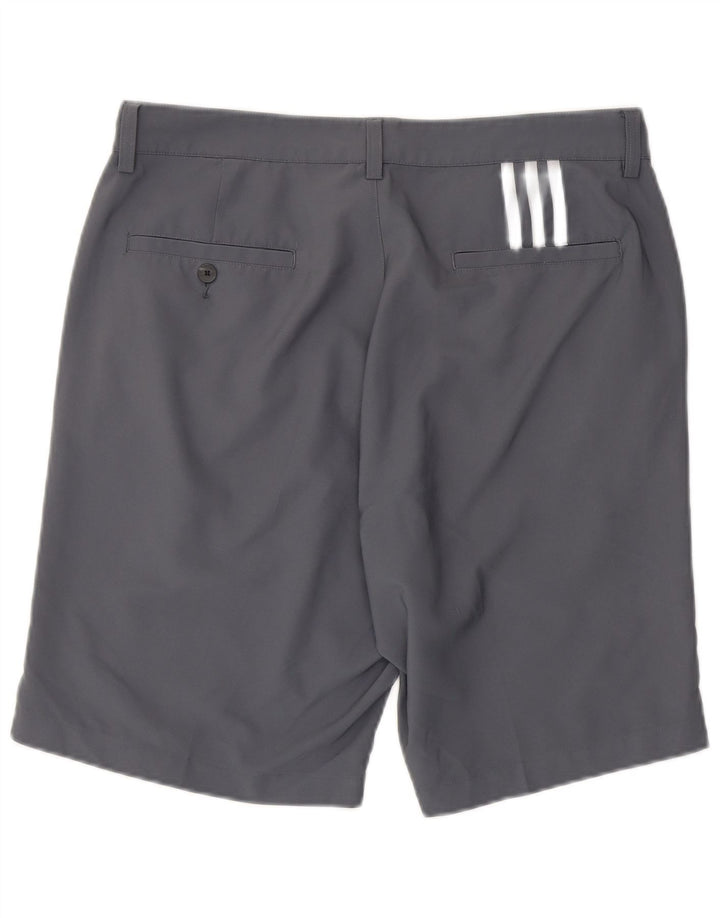 Adidas Mens Climalite Chino Shorts W34 Large Grey Polyester