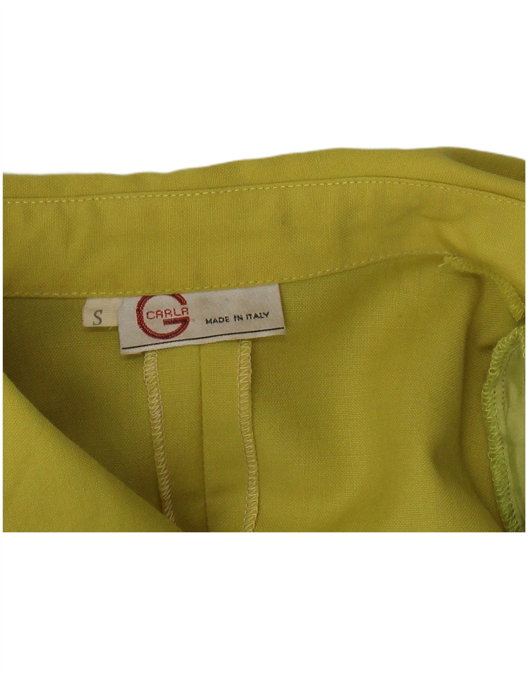 Carla G Dame 3 Button Blazer Jacket UK 10 Small Yellow