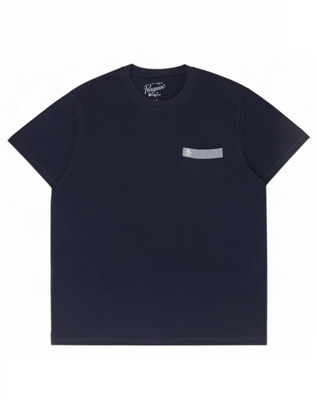 Penguin Herre T-Shirt Top Stor Marineblå Bomuld