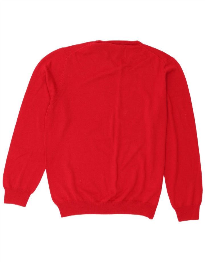 Stone Bay Herre V-hals sweater XL Rød Merinould