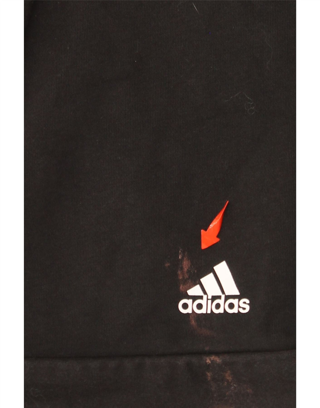 ADIDAS grafisk hættetrøje til kvinder med lynlås UK 12 Medium Black