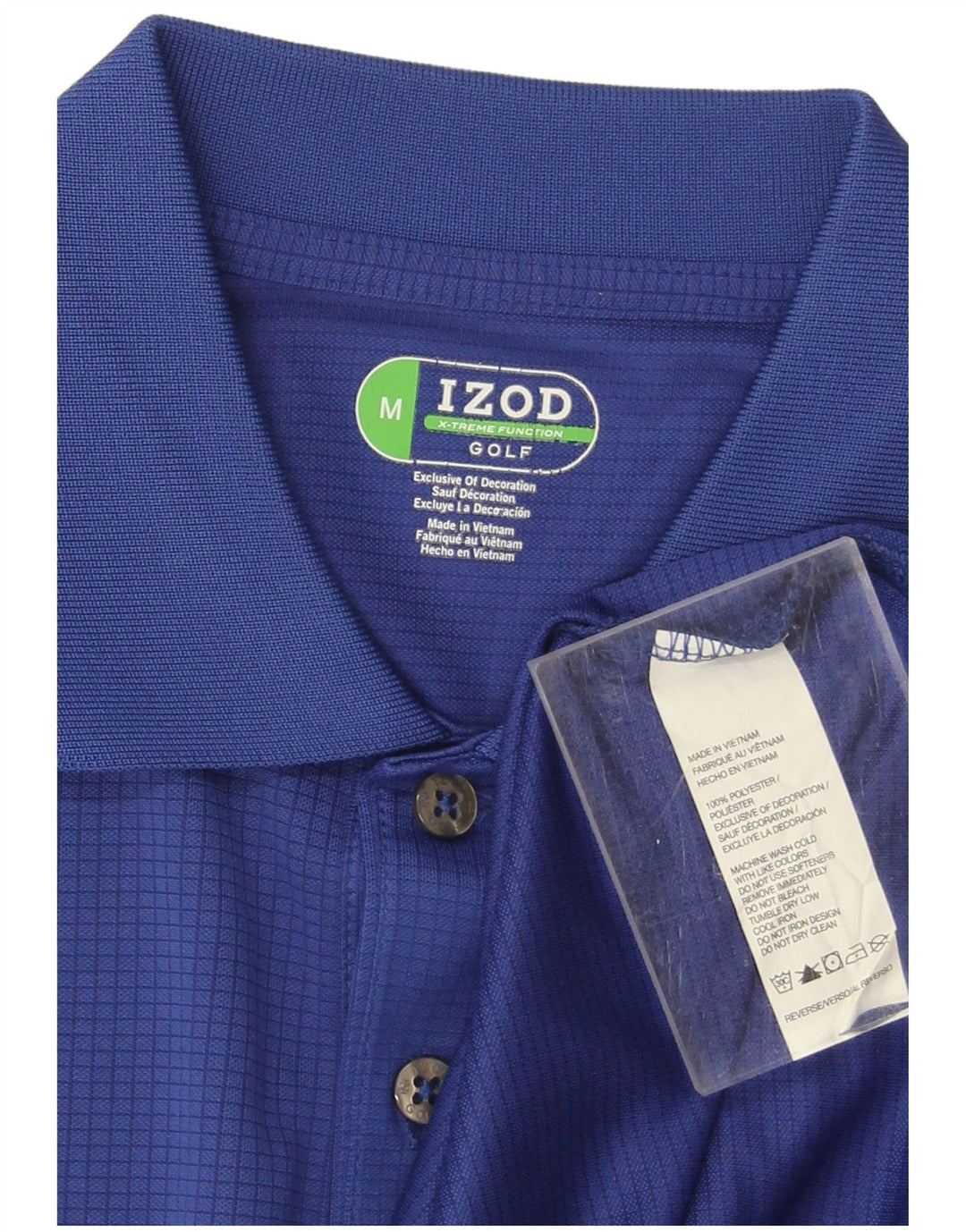 Izod Polo Shirt til mænd mellemblå polyester
