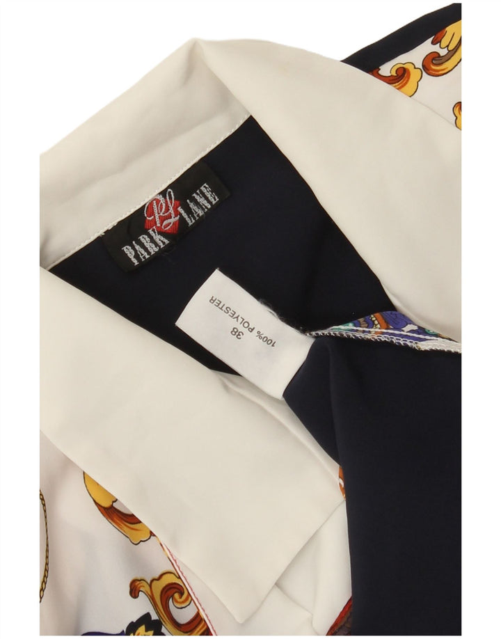 PARK LANE Dame Crop Shirt Bluse EU 38 Medium Flerfarvet Paisley