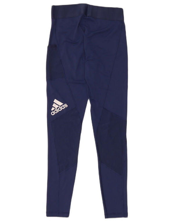 Adidas Dame Leggings UK 8/10 Small Navy Blue