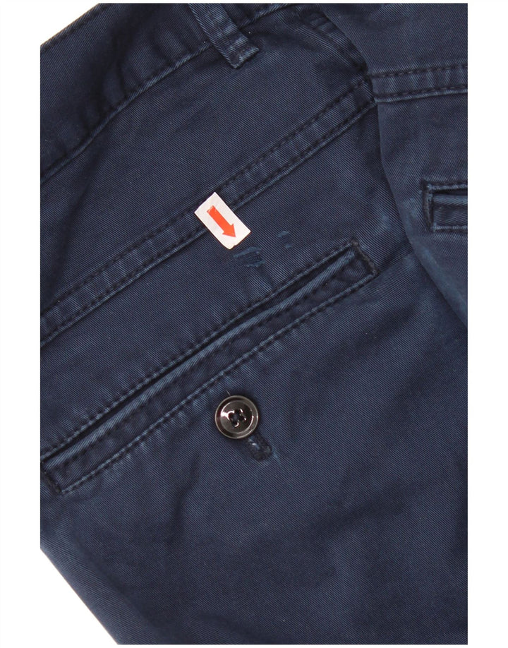 Zara Herre Slim Fit Chino Bukser EU 38 Small W30 L30 Navy Blue