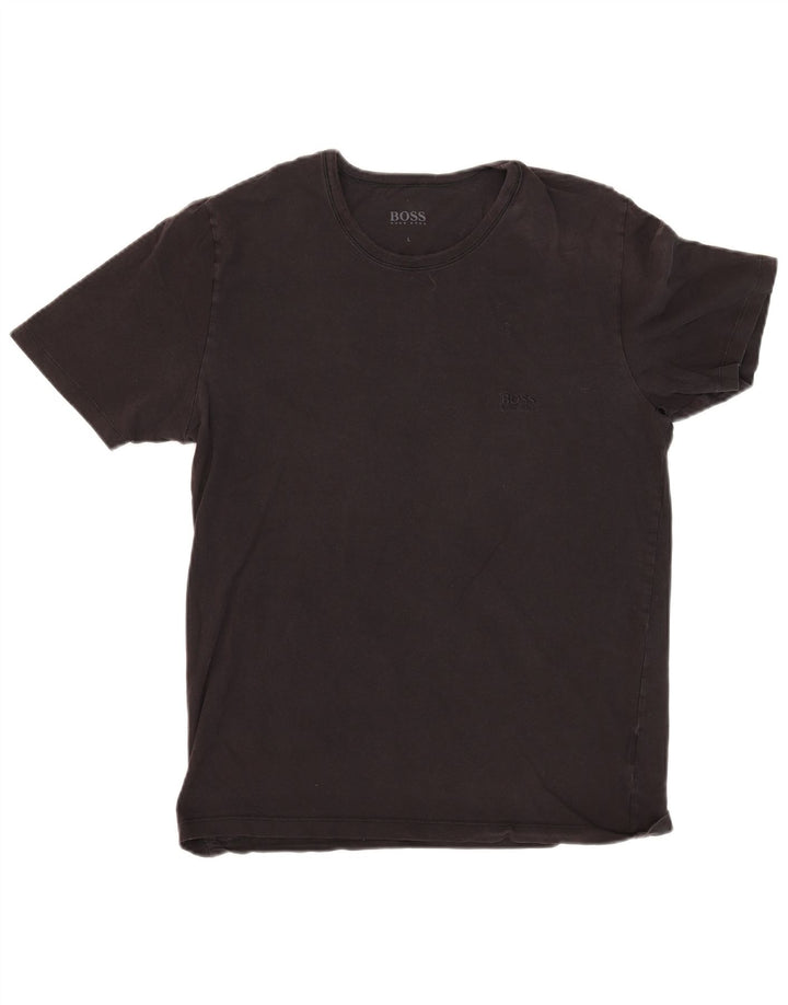 Hugo Boss Herre T-Shirt Top Stor Sort
