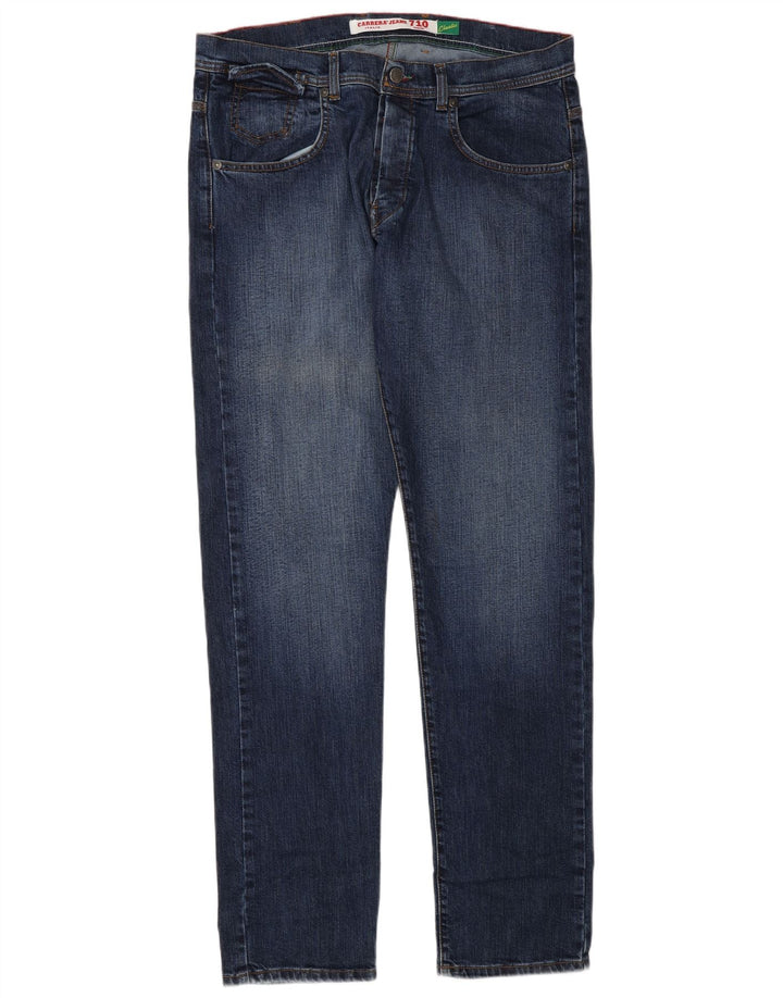 Carrera Herre 710 Regular Straight Jeans W36 L34 Blå Bomuld