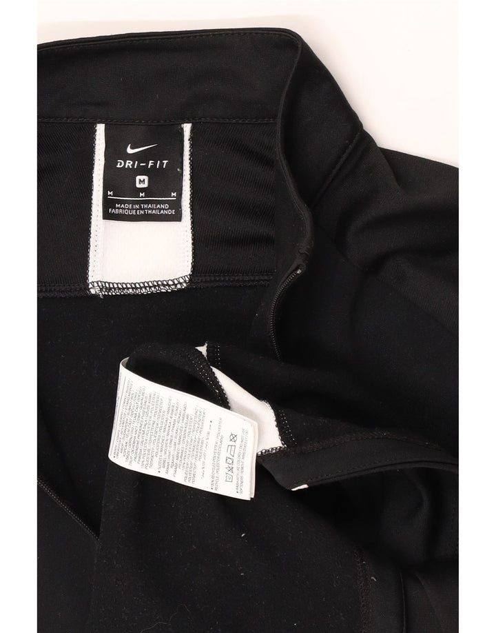 Nike Dri Fit Sweatshirt med lynlås til mænd Medium Sort Colourblock