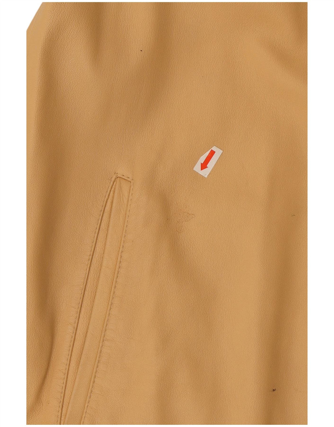 Din sjette sans læderfrakke til kvinder UK 12 Medium Beige